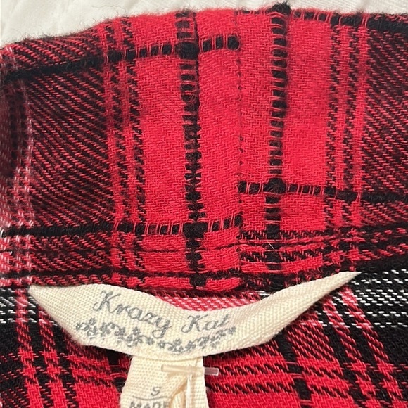 𝅺KRACY Kat Plaid/Fringe Open Cardigan. NWT Size Small. - Picture 11 of 13